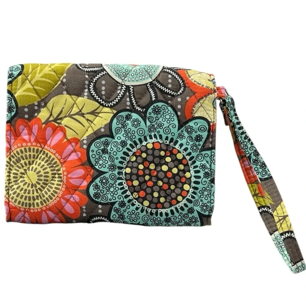 Vera Bradley, Flower Shower, Turn lock wallet, Wristlet Floral